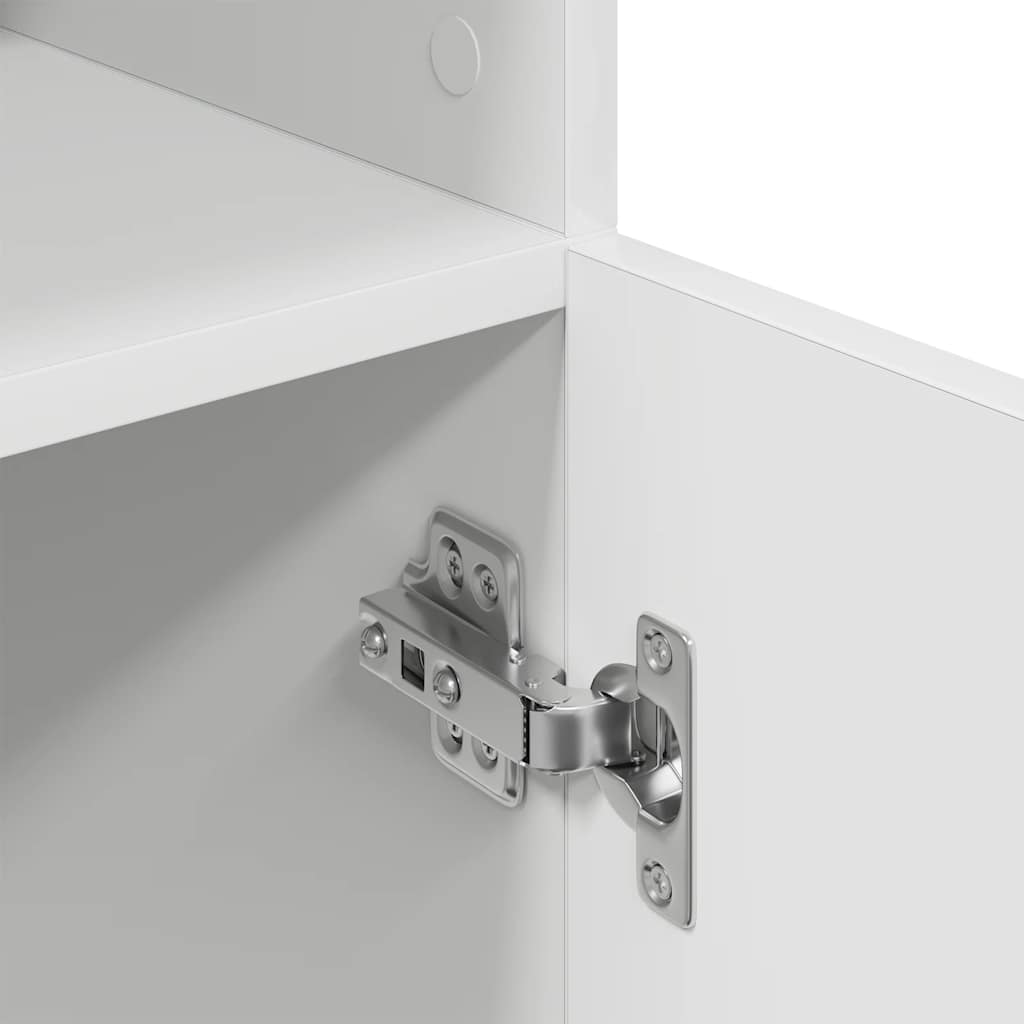 vidaXL Keukenkast 57x41,5x131,5 cm bewerkt hout wit