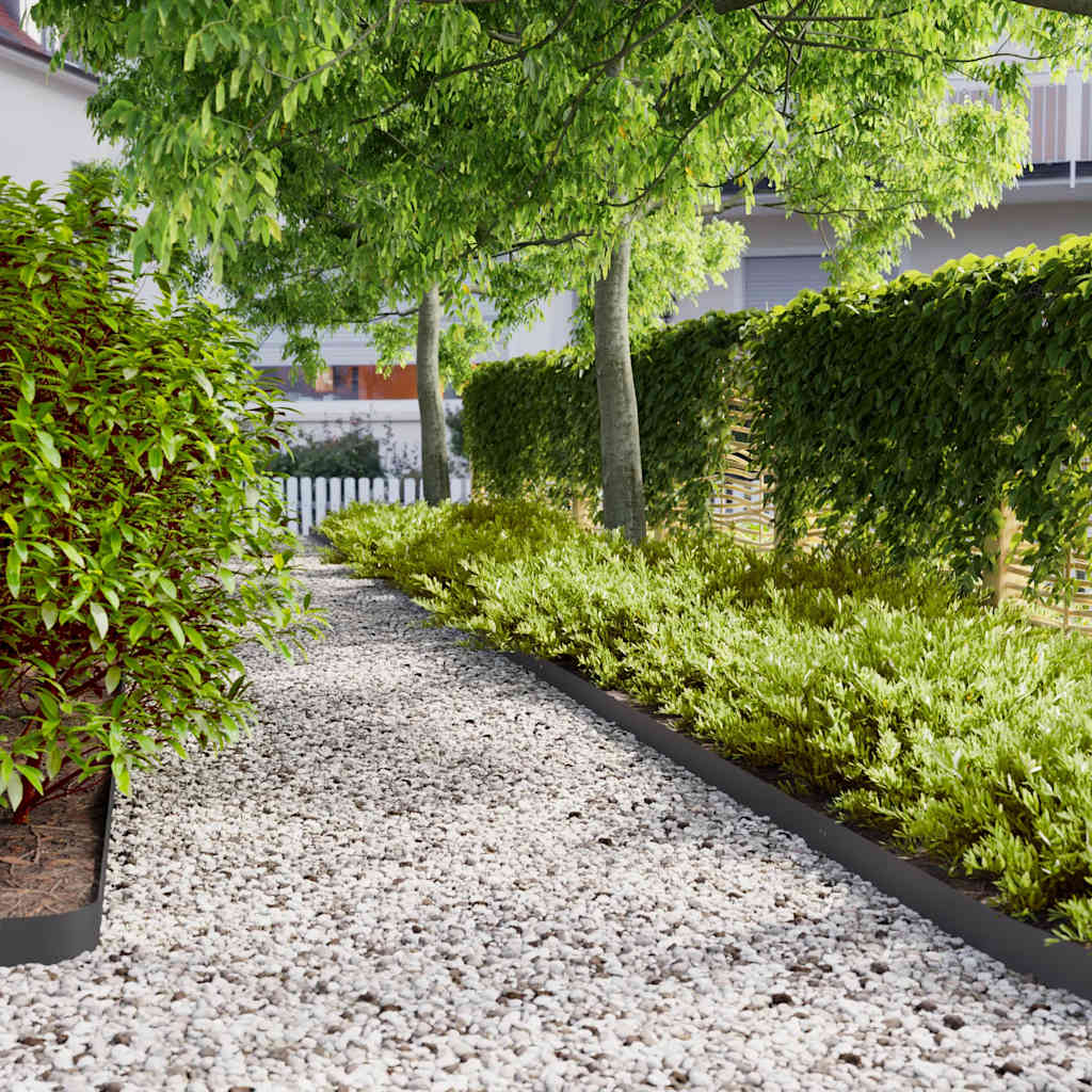 vidaXL Gazonranden 10 stuks 10x103 cm flexibel cortenstaal