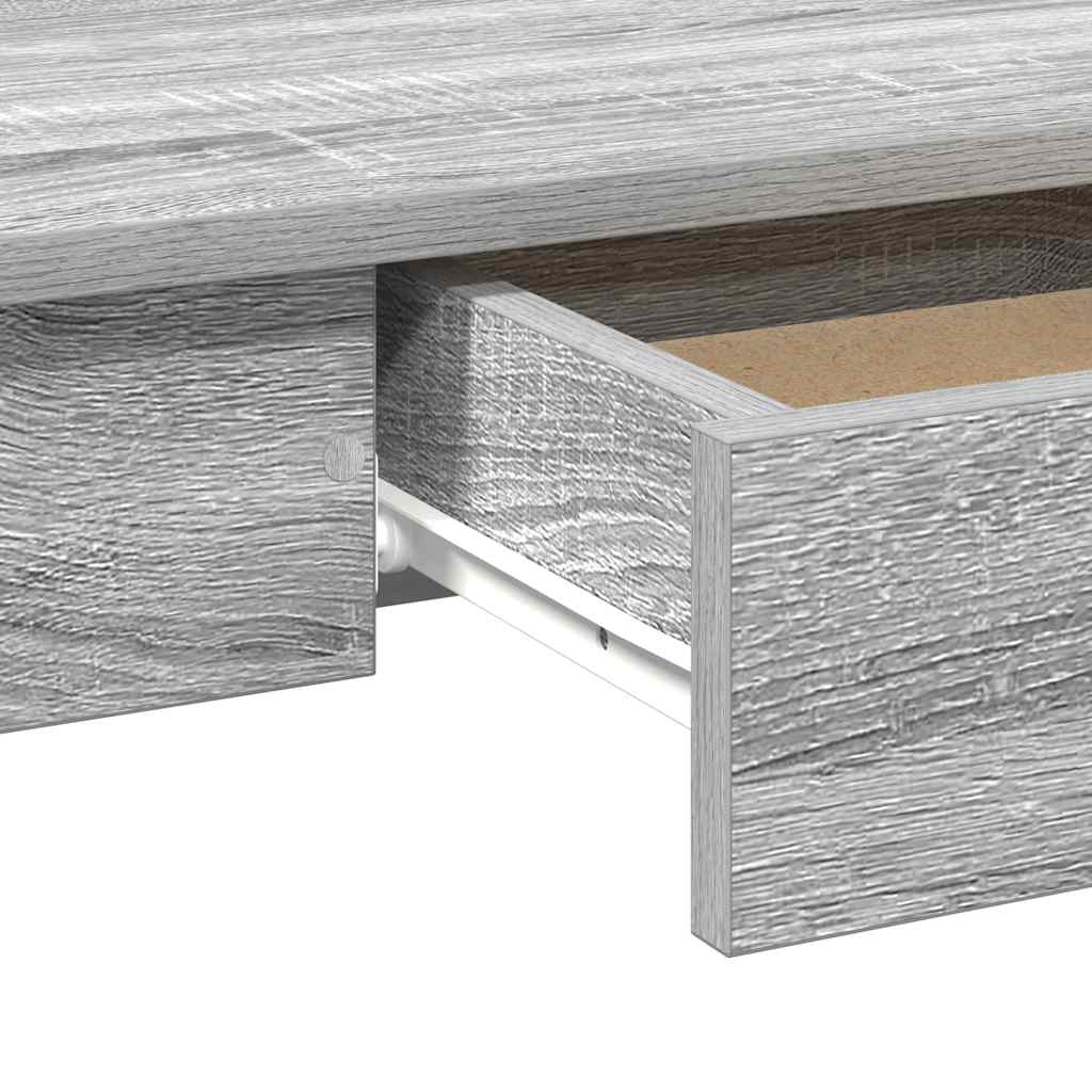 vidaXL Bureau 100x45x75 cm bewerkt hout wit