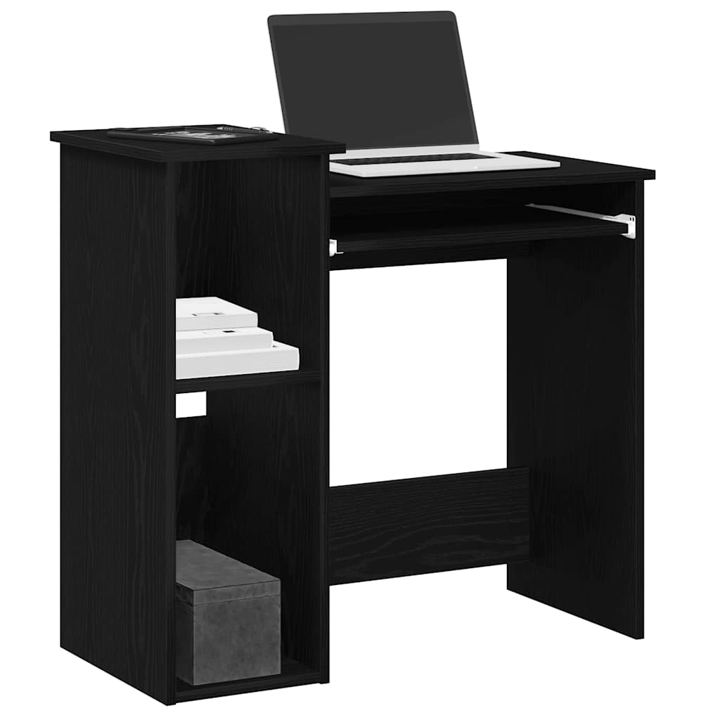 vidaXL Bureau met schappen 84x40x78 cm bewerkt hout wit