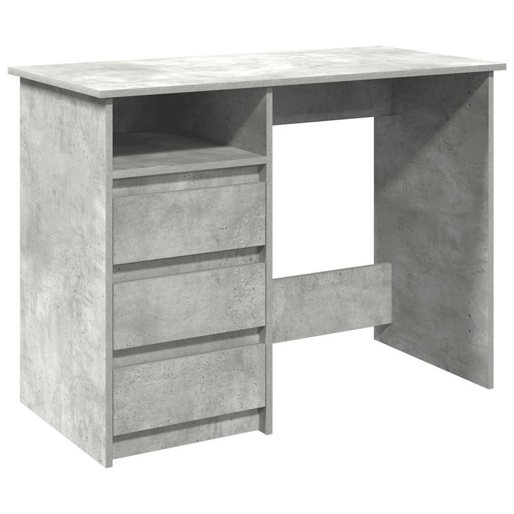 vidaXL Bureau 102x50x75 cm bewerkt hout wit
