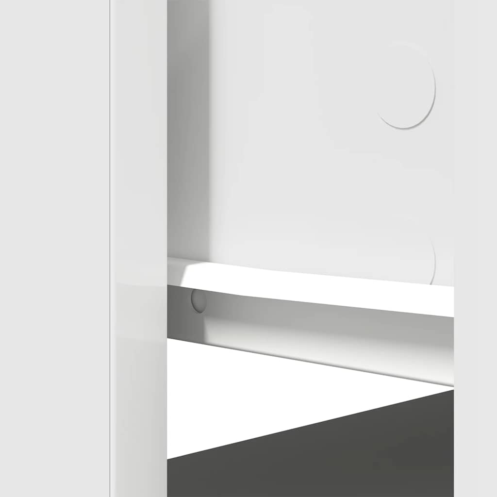 vidaXL Wandtafel met lades 85,5x38,5x74,5 cm wit