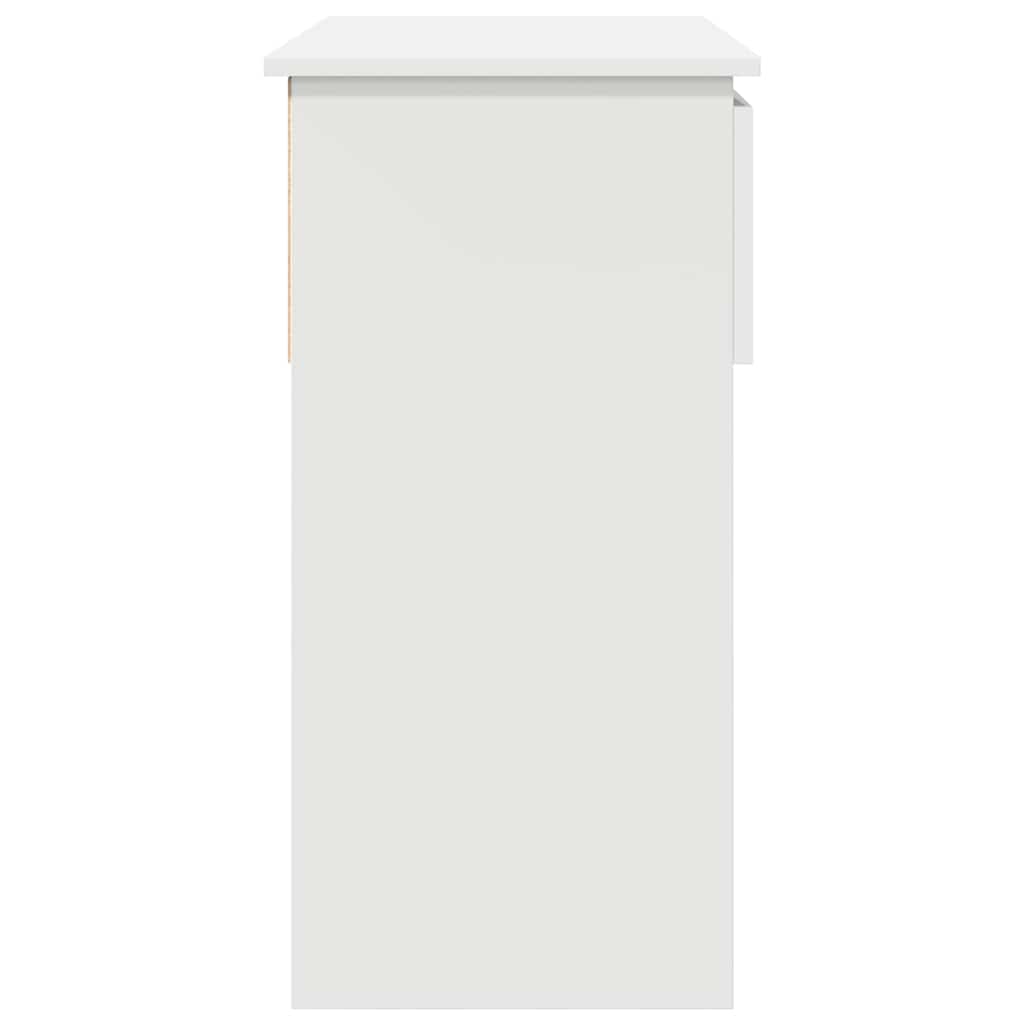 vidaXL Wandtafel met lades 85,5x38,5x74,5 cm wit