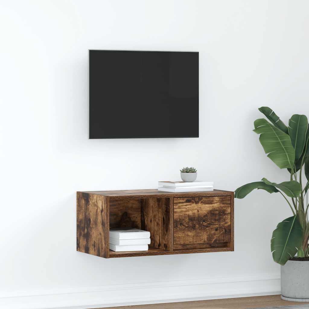 vidaXL Tv-meubel 60x31x25,5 cm bewerkt hout wit