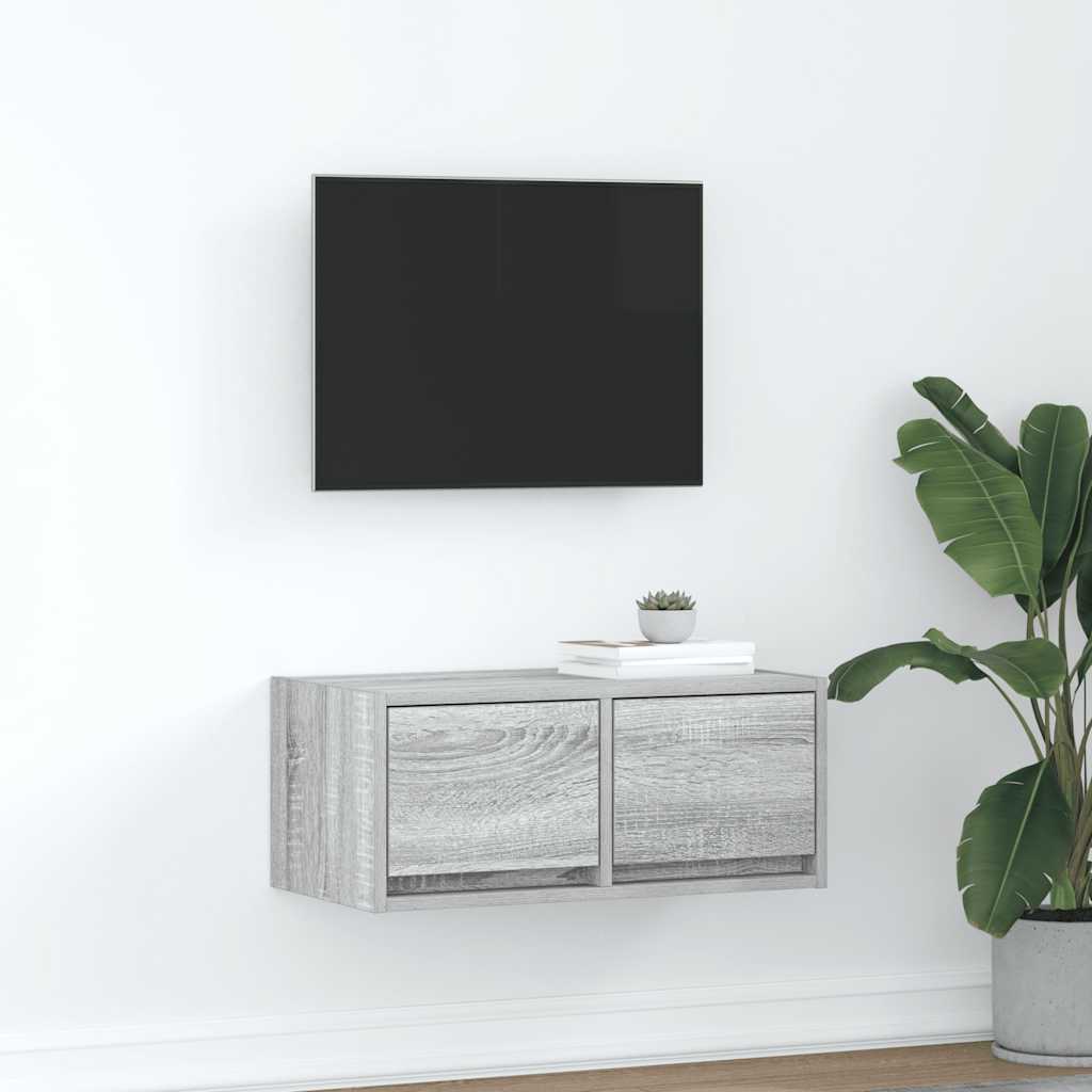 vidaXL Tv-meubel 60x31x25,5 cm bewerkt hout wit