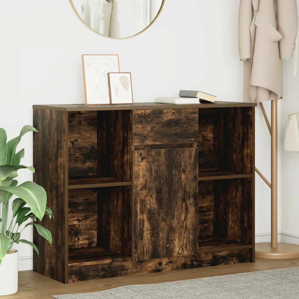vidaXL Dressoir met lade 101x35x76 cm spaanplaat wit