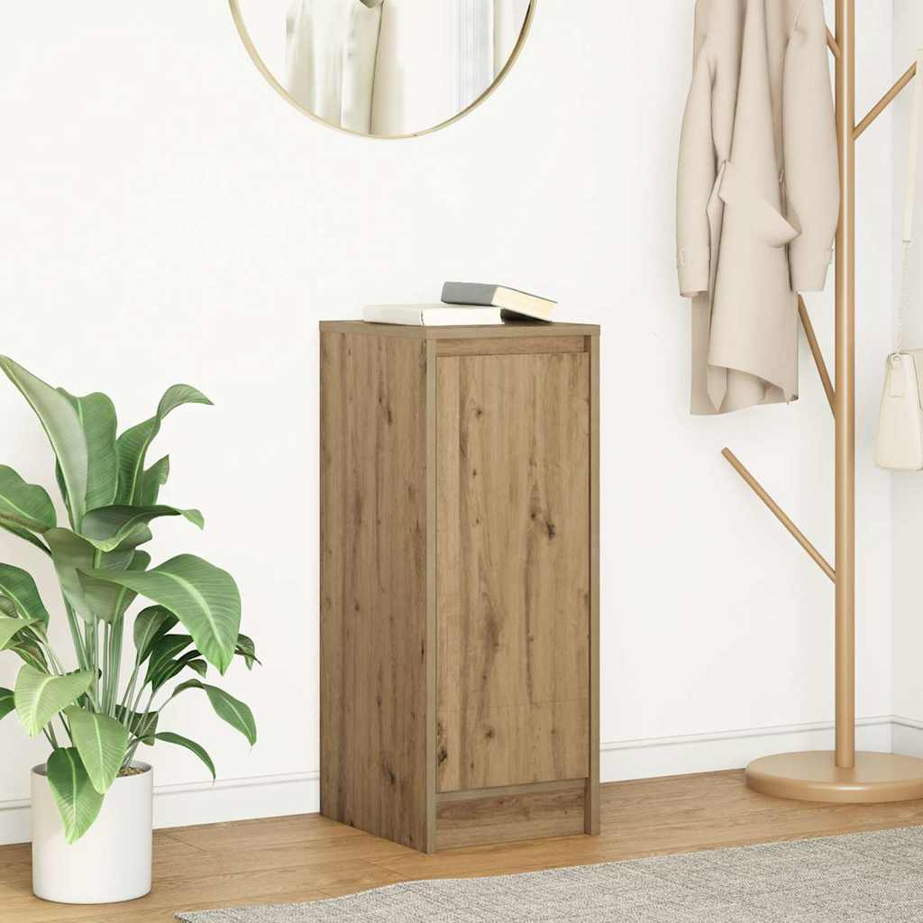 vidaXL Dressoir 29,5x34x76 cm spaanplaat wit