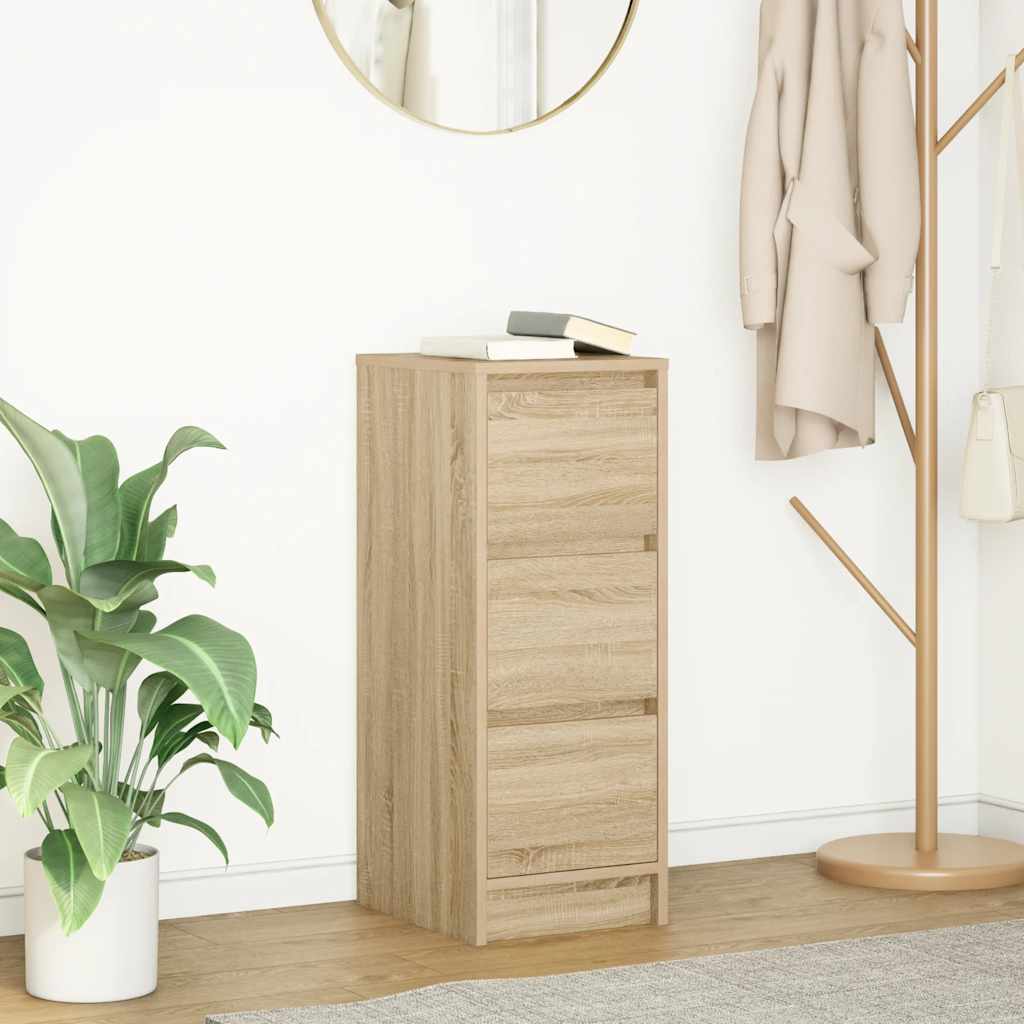 vidaXL Sideboard 29.5x34x76 cm chipboard white