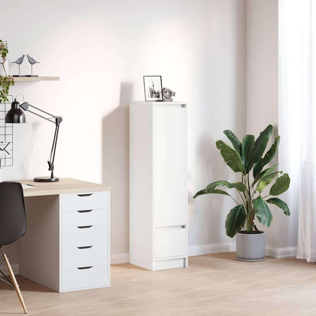 vidaXL Highboard 29,5x34x119,5 cm spaanplaat wit