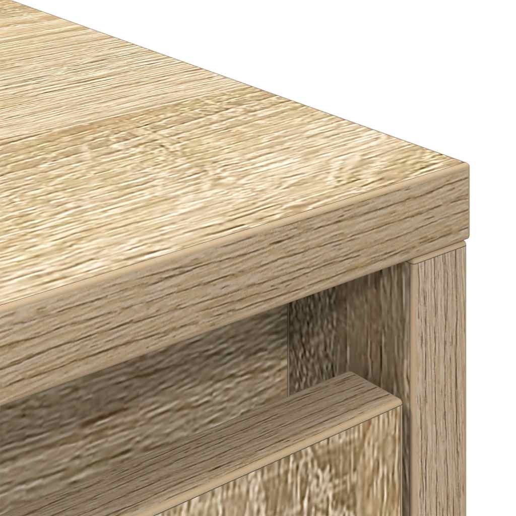 vidaXL Highboard 29,5x34x119,5 cm spaanplaat wit