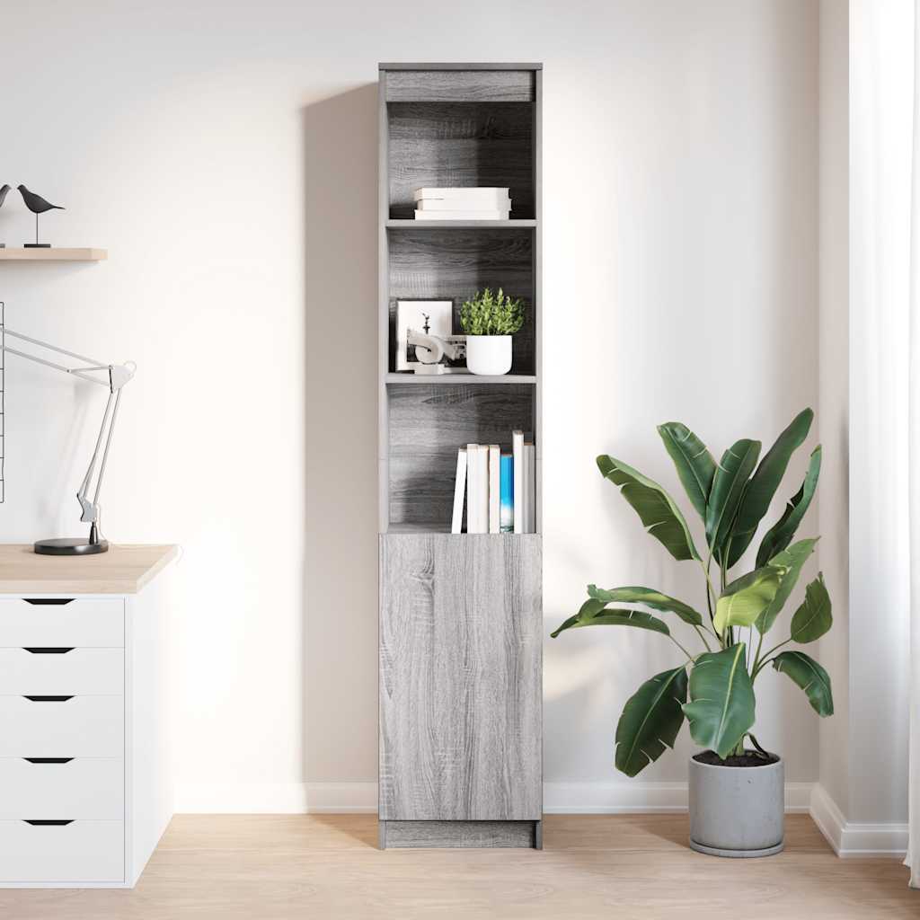 vidaXL Highboard 50x35x180 cm spaanplaat wit