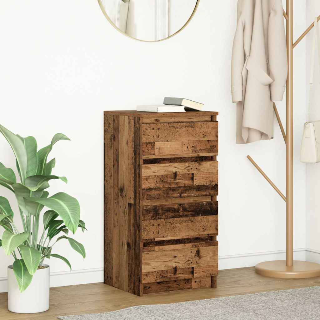 vidaXL Dressoir 37,5x35x76 cm bewerkt hout wit