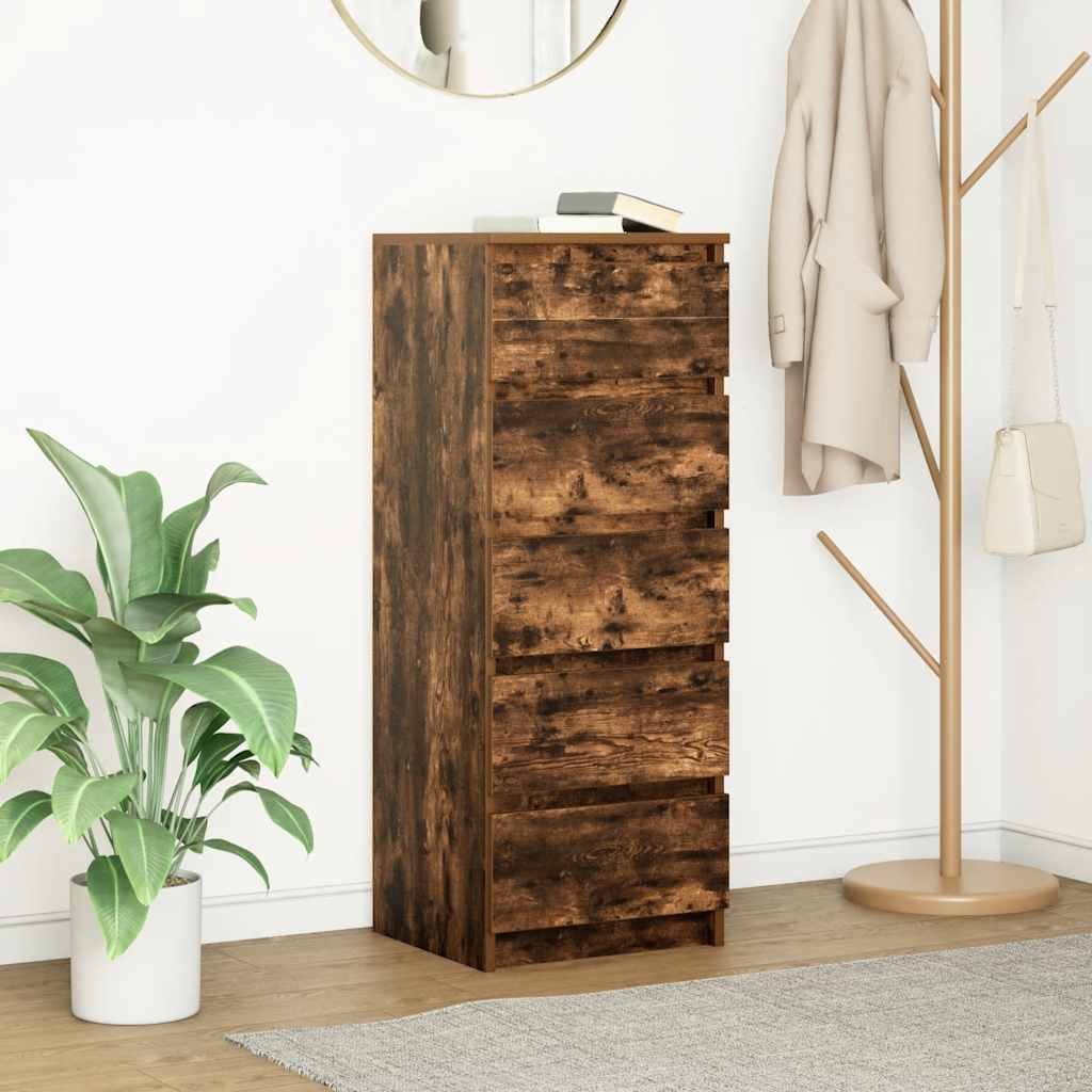 vidaXL Dressoir met lades 37,5x35x99 cm spaanplaat wit