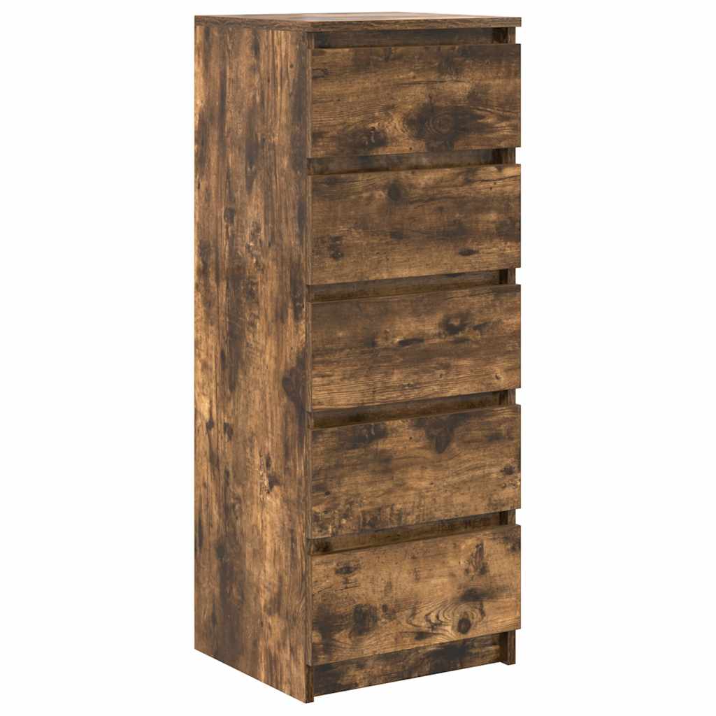 vidaXL Dressoir met lades 37,5x35x99 cm spaanplaat wit