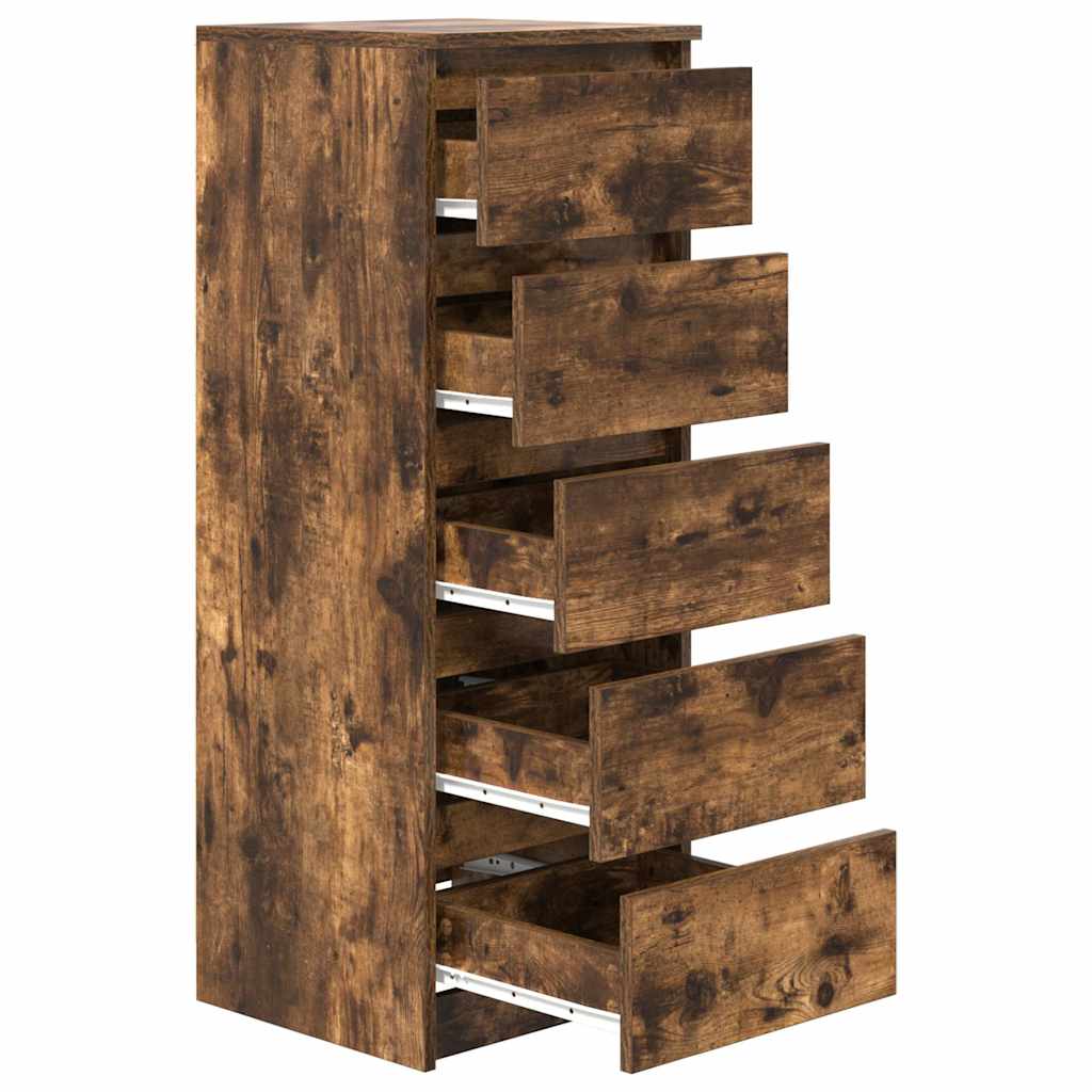 vidaXL Dressoir met lades 37,5x35x99 cm spaanplaat wit