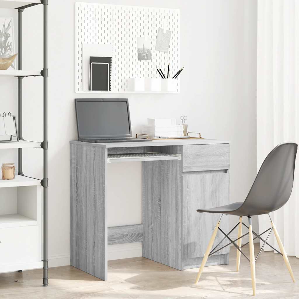 vidaXL Bureau 86x49x76 cm spaanplaat wit