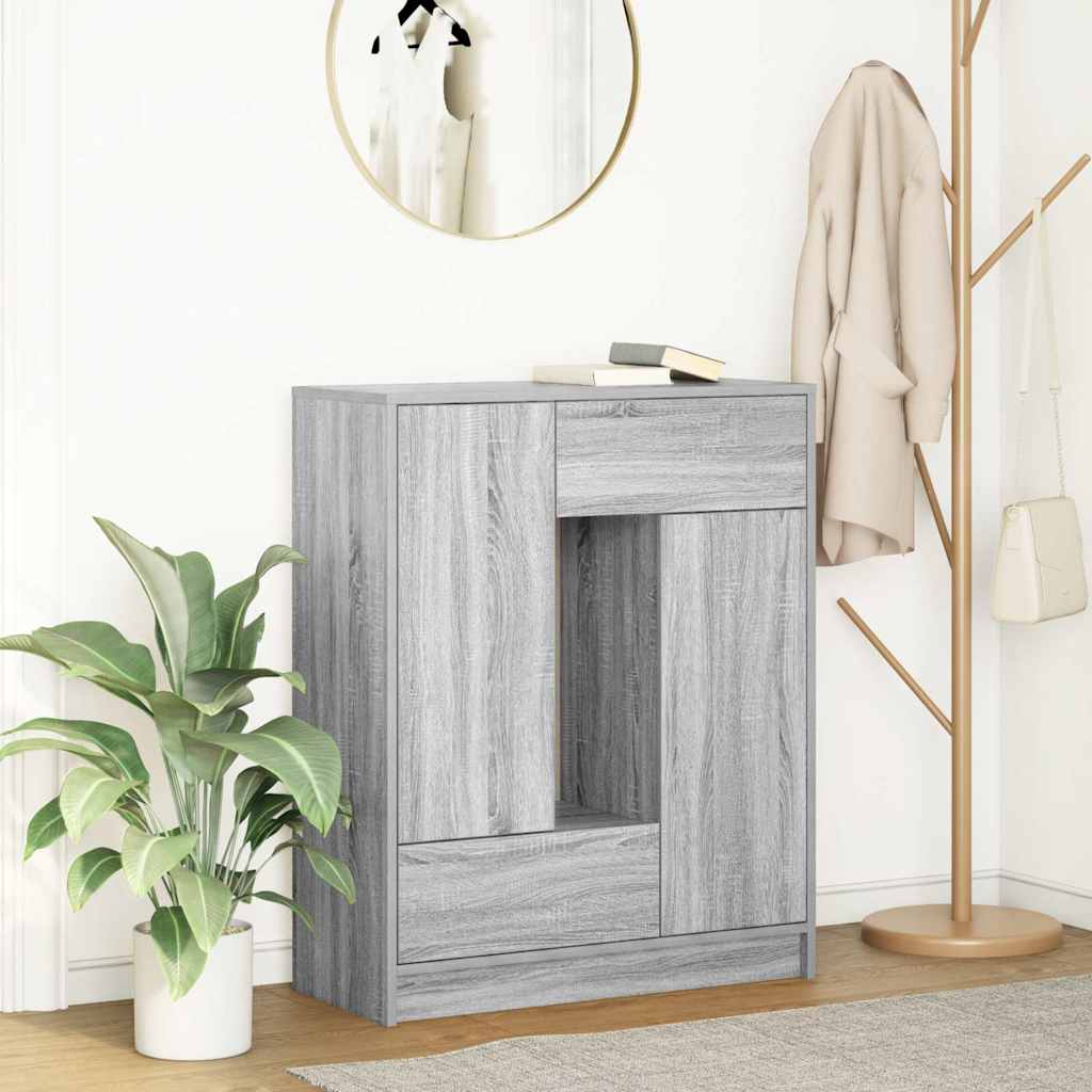 vidaXL Dressoir met lades en deuren 73x31x90 cm wit