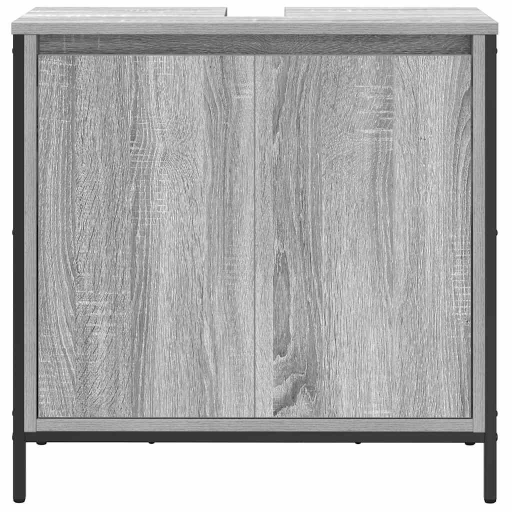 vidaXL Badkamerkast wastafelmeubel 60x34,5x60 cm zwart