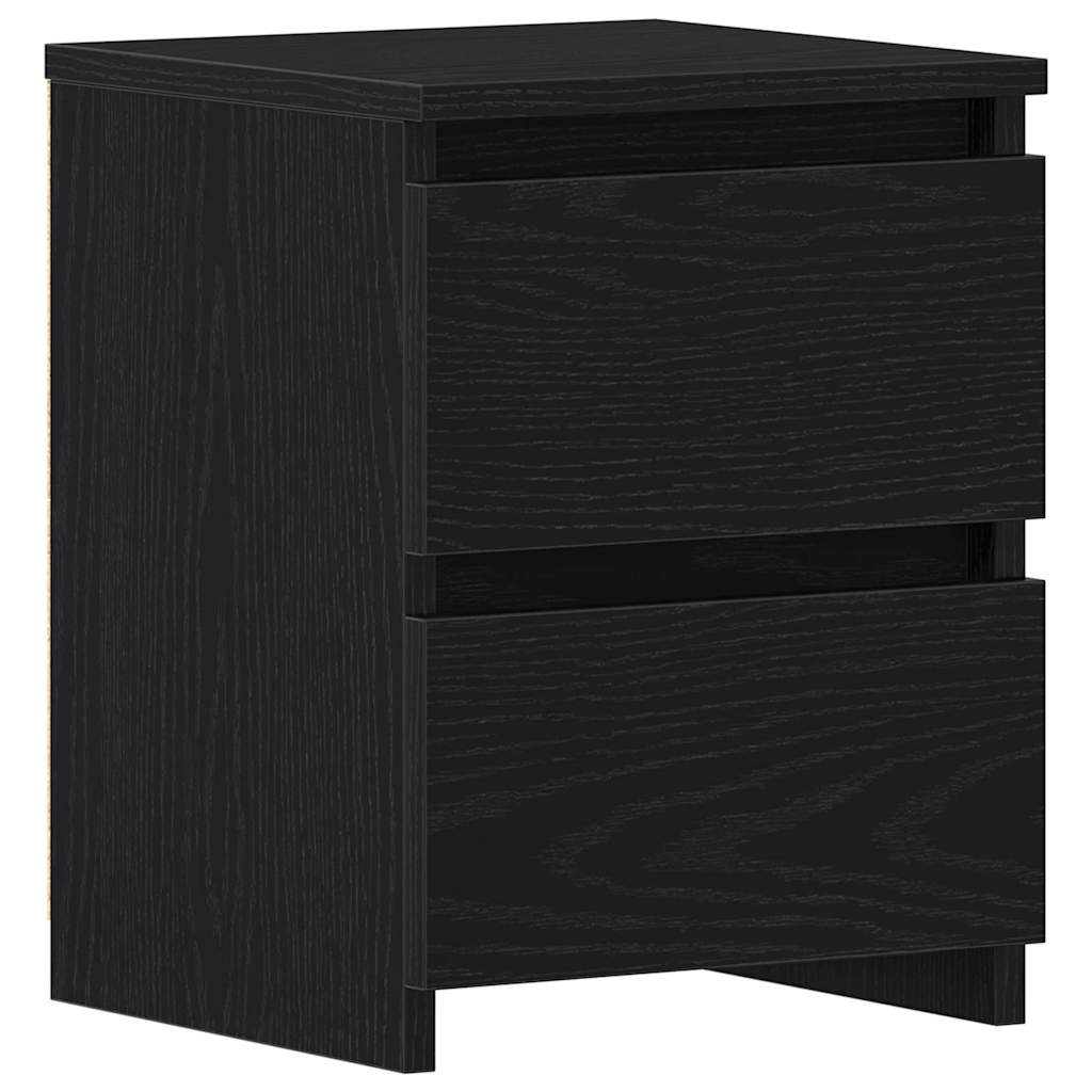 vidaXL Nachtkastje 30x30x40 cm bewerkt hout wit