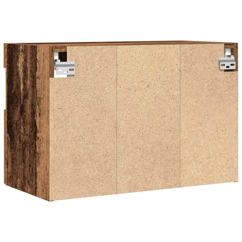 vidaXL Tv-wandmeubel met LED-verlichting 40x30x40 cm bruin eikenkleur
