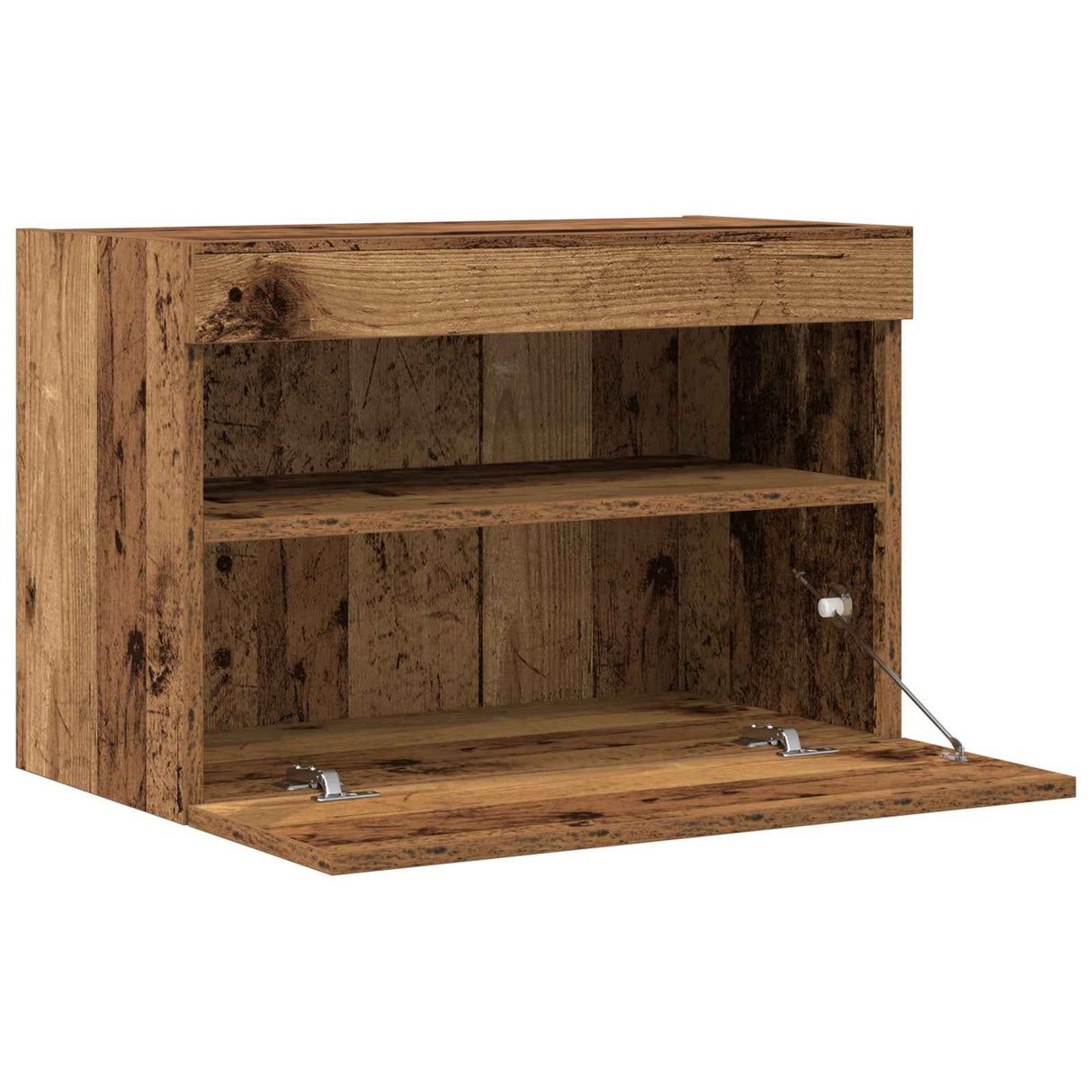 vidaXL Tv-wandmeubel met LED-verlichting 40x30x40 cm bruin eikenkleur