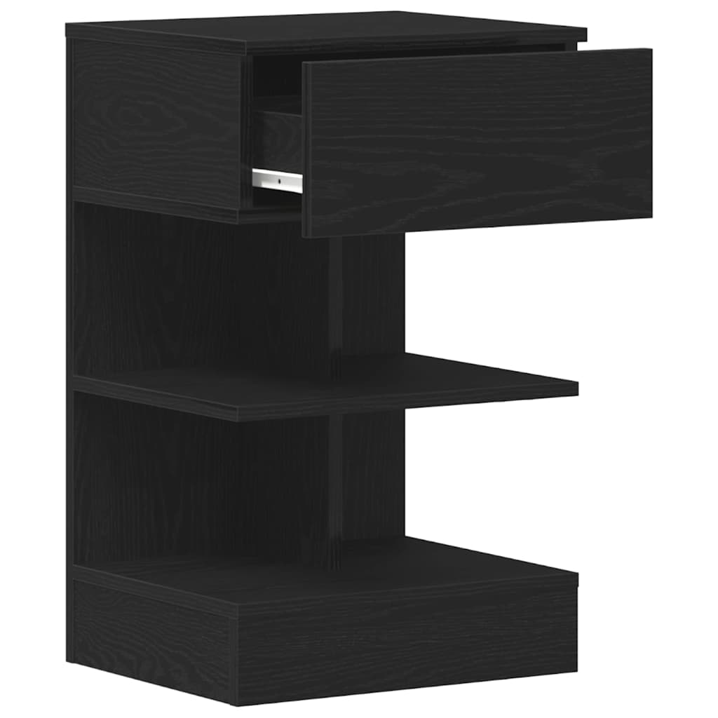 vidaXL Nachtkastje 40x35x65 cm bewerkt hout wit