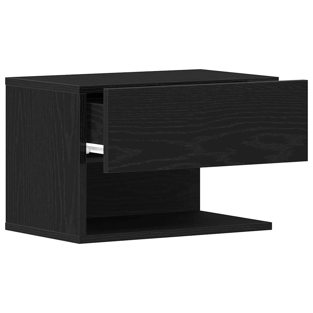 vidaXL Wall-Mounted Bedside Table White