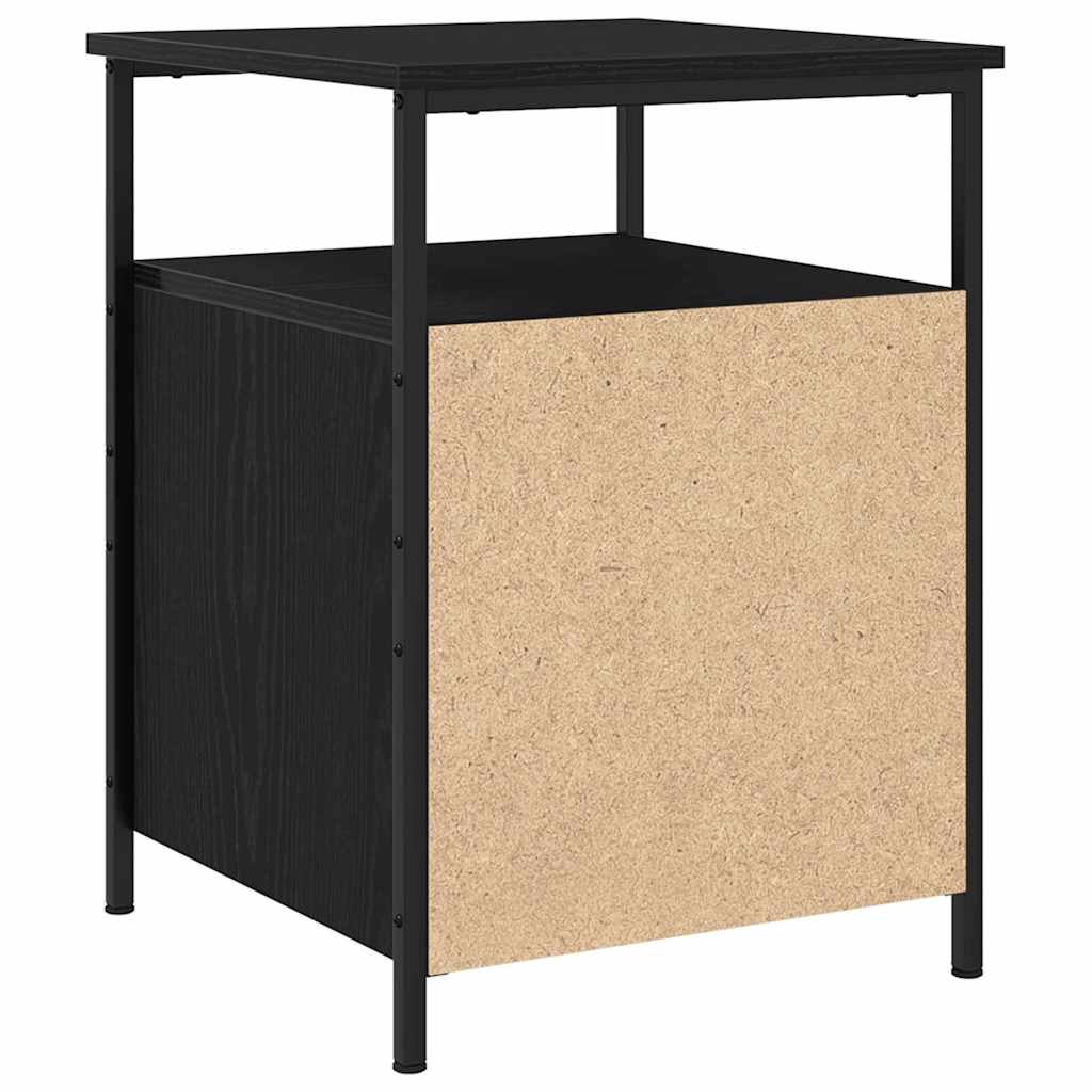 vidaXL Nightstand 44x45x60 cm engineered wood black