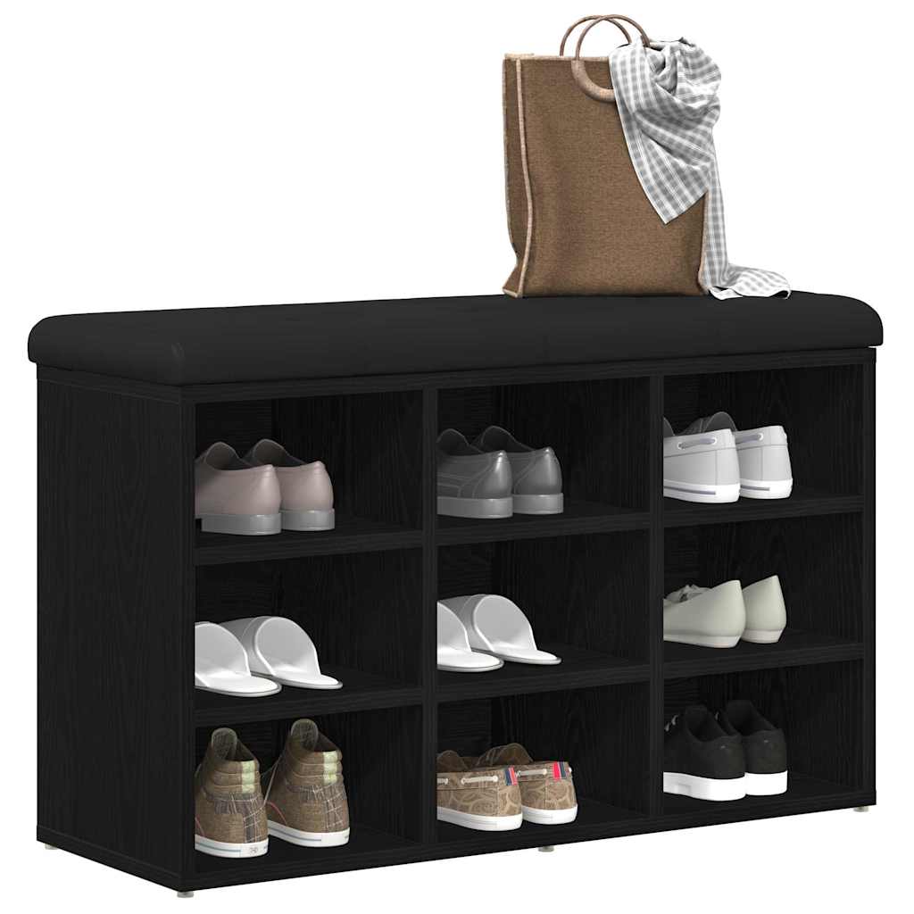 vidaXL Schoenenbank Wit 82x32x50 cm Bewerkt Hout