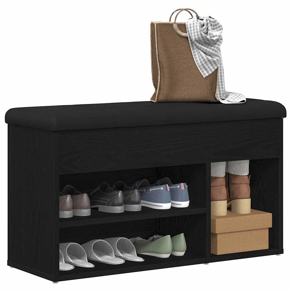 vidaXL Shoe Bench White 82x32x45.5 cm Engineered Wood
