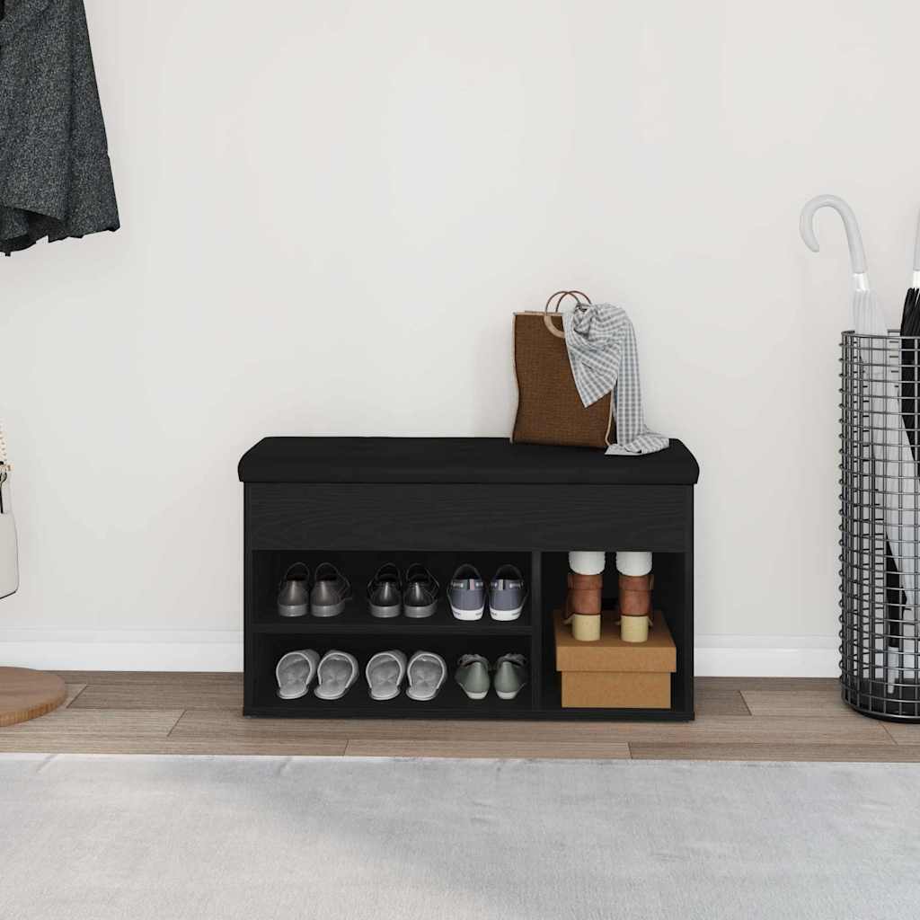 vidaXL Shoe Bench White 82x32x45.5 cm Engineered Wood