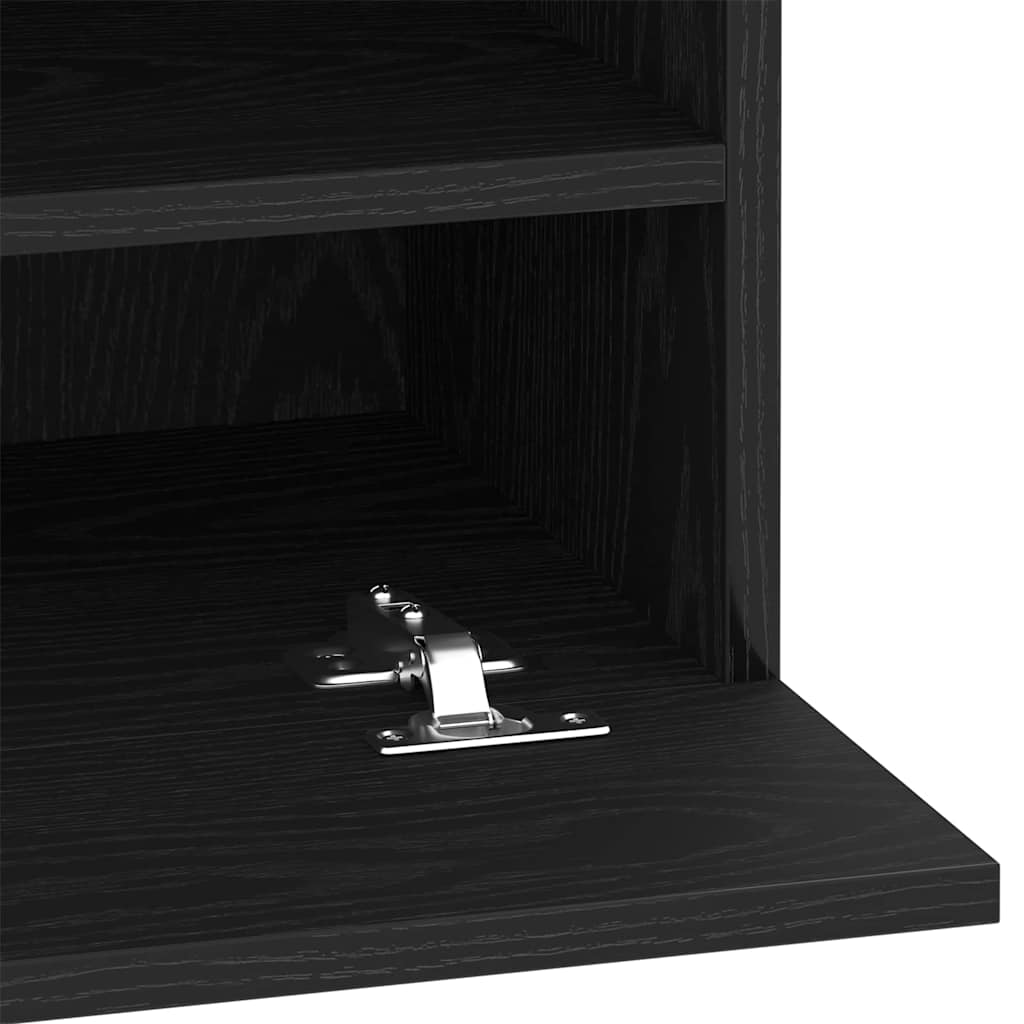 vidaXL Tv-meubelset Zwart 40 x 30 x 60,5 cm Bewerkt hout