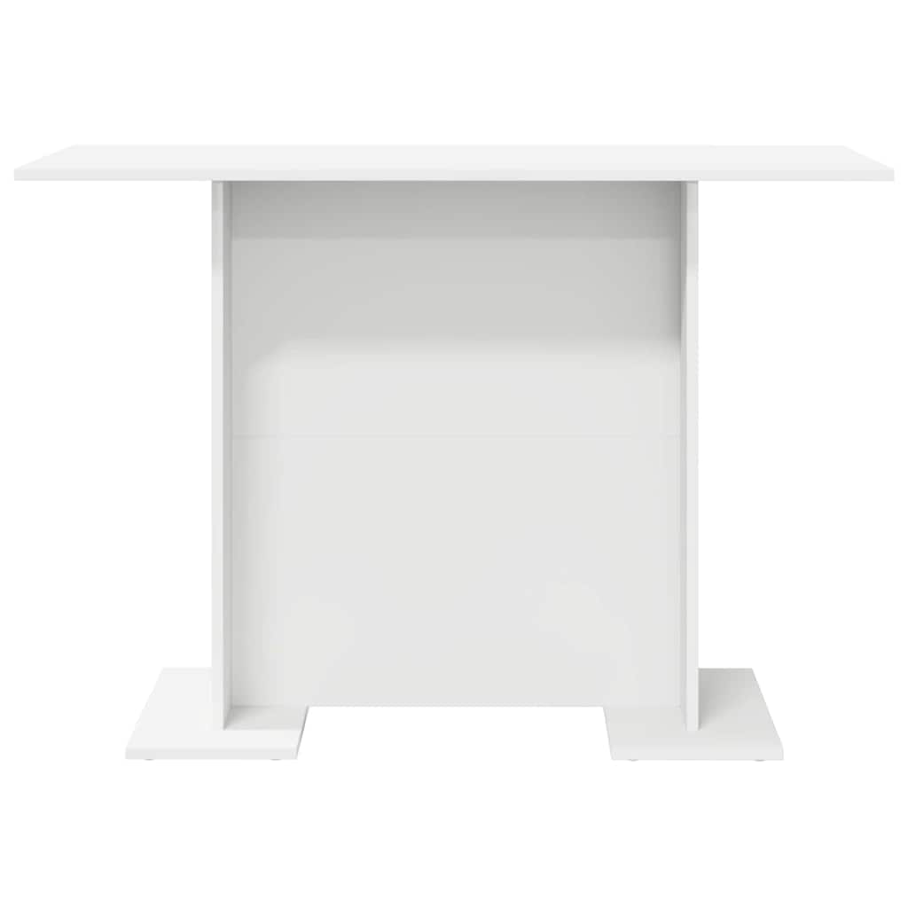 vidaXL Dining Table 110x60x75 cm Engineered Wood White