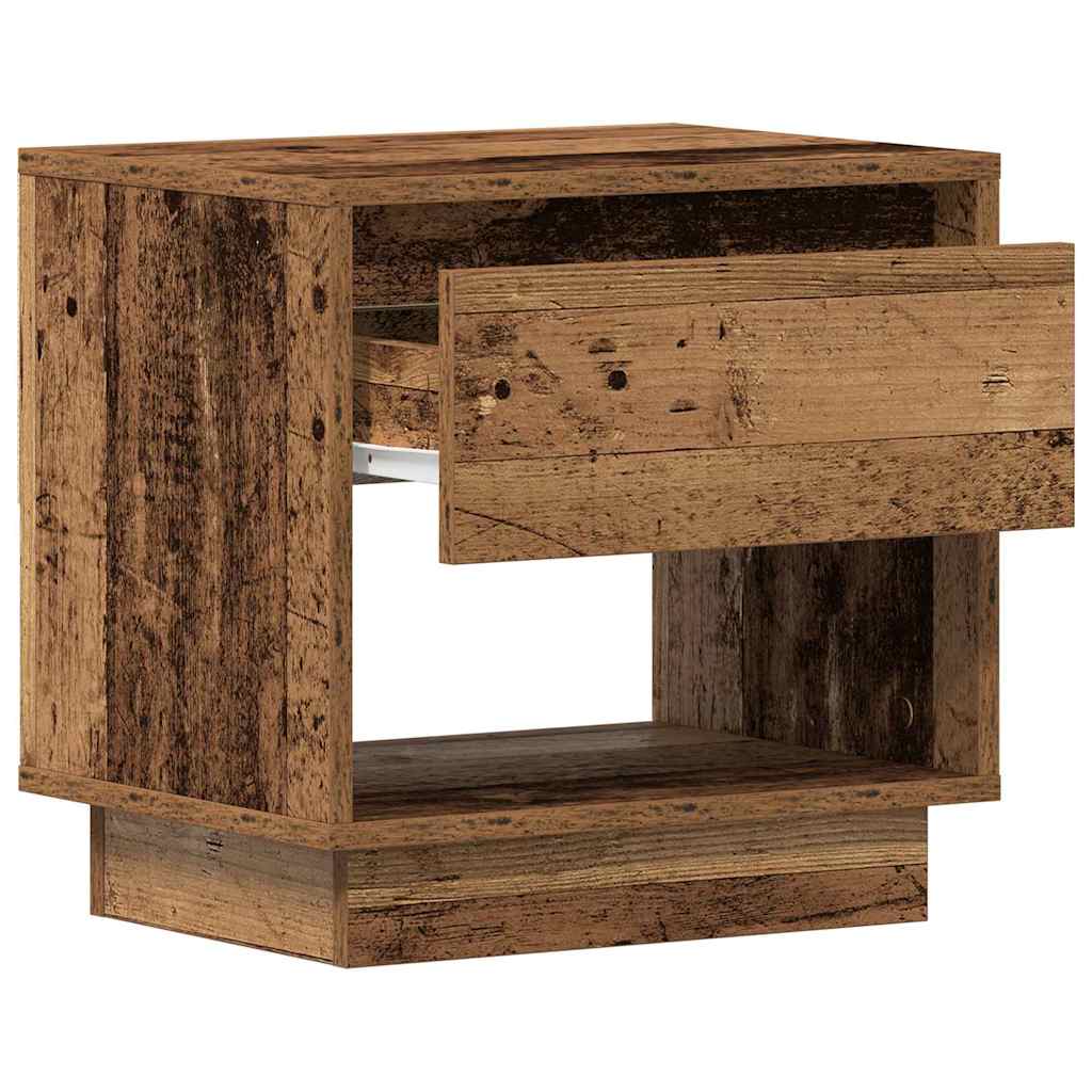 vidaXL Nachtkastje 45x34x44 cm bewerkt hout wit