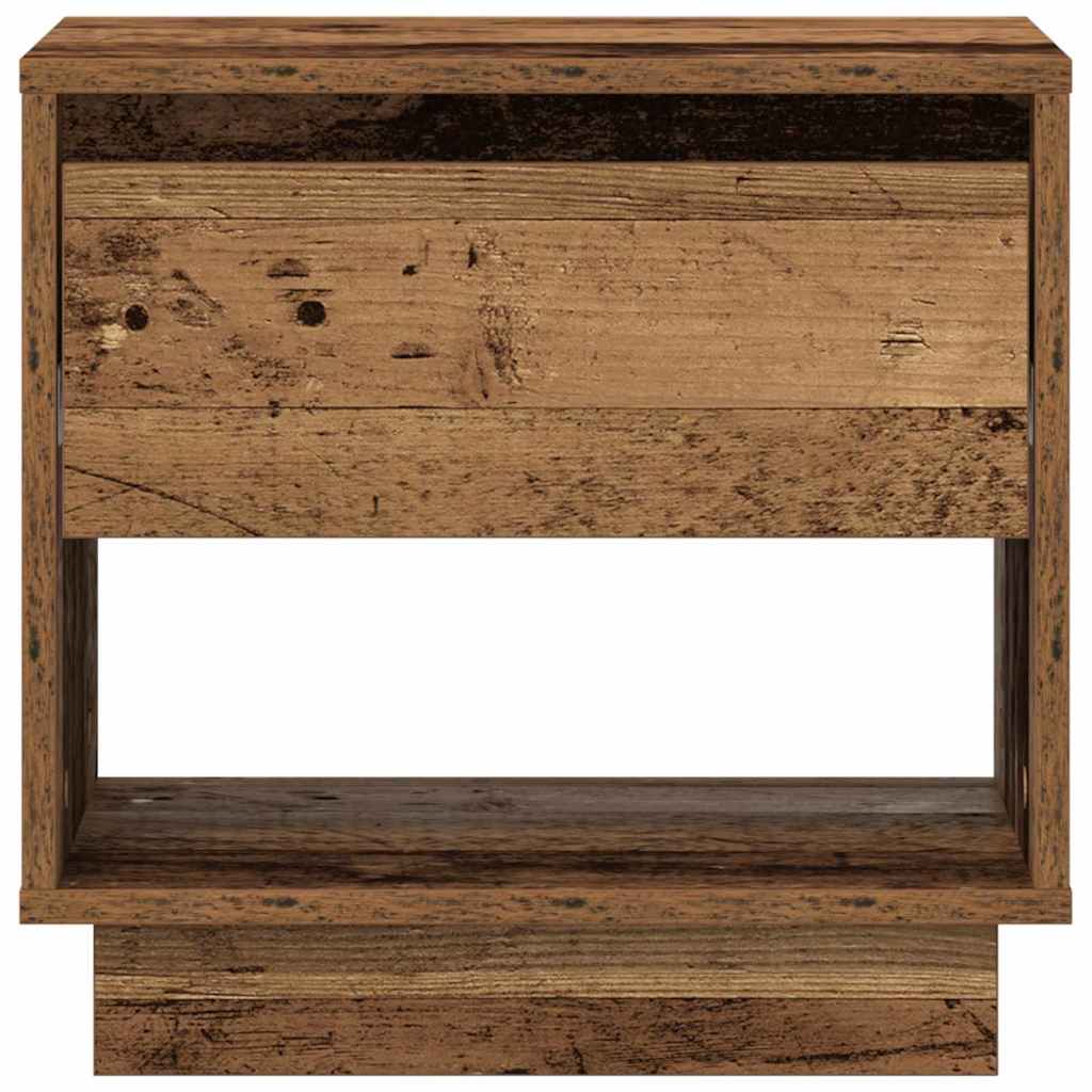 vidaXL Nachtkastje 45x34x44 cm bewerkt hout wit
