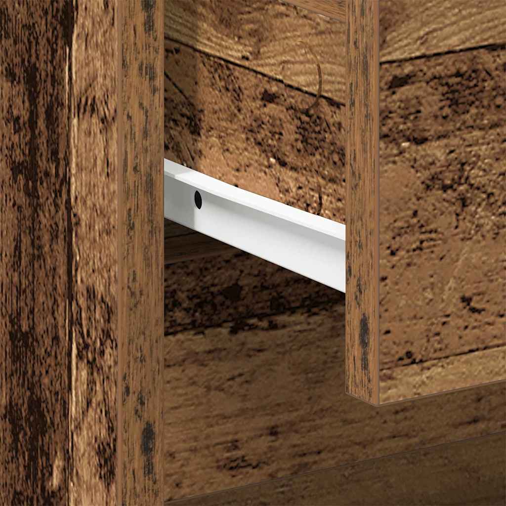 vidaXL Nachtkastje 45x34,5x44,5 cm bewerkt hout wit