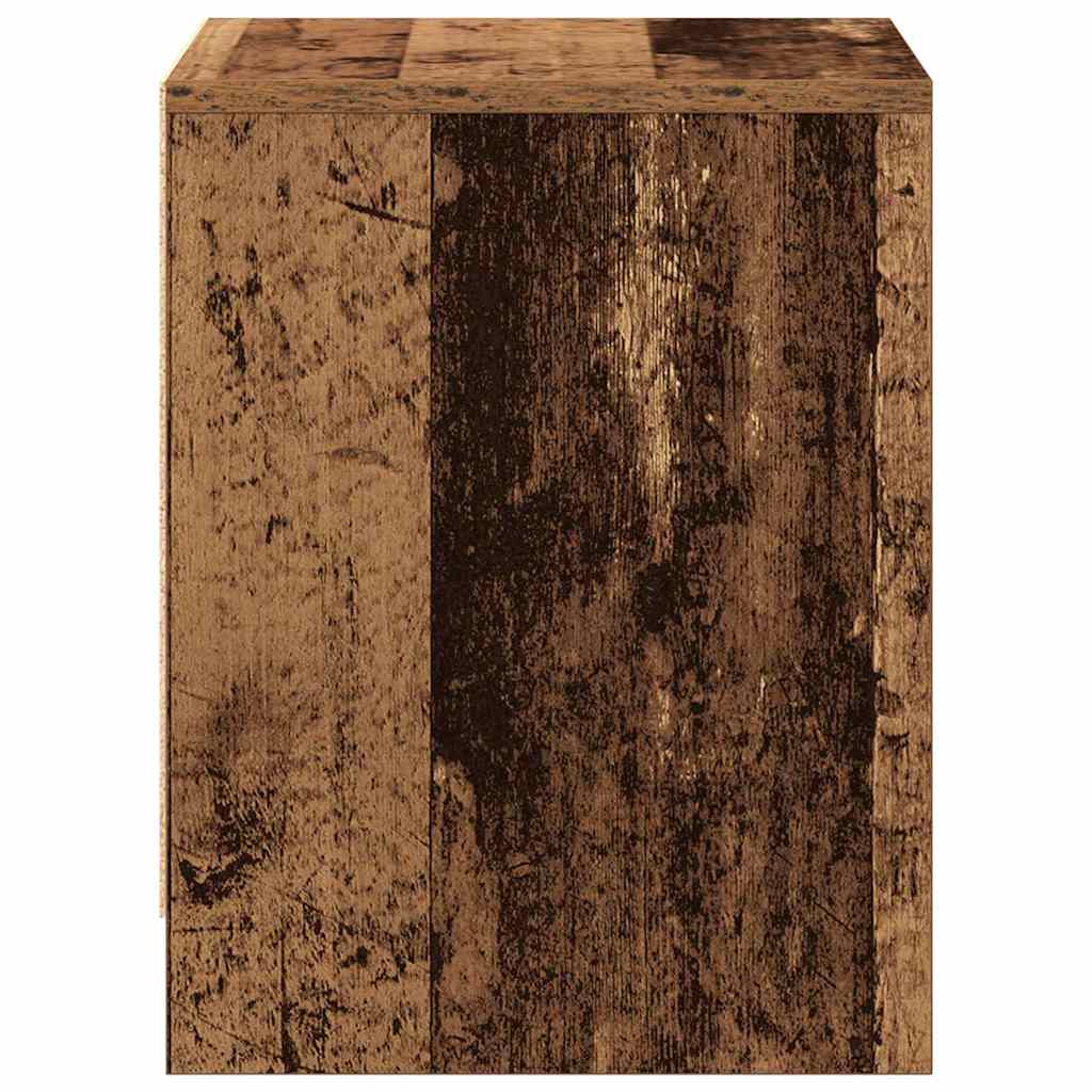 vidaXL Nachtkastje 45x34,5x44,5 cm bewerkt hout wit