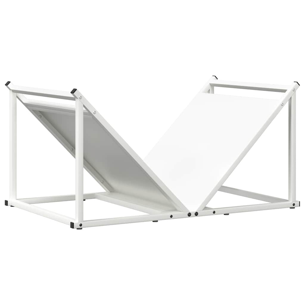 vidaXL Brandhoutrek 70x43x34,5 cm koudgewalst staal zwart