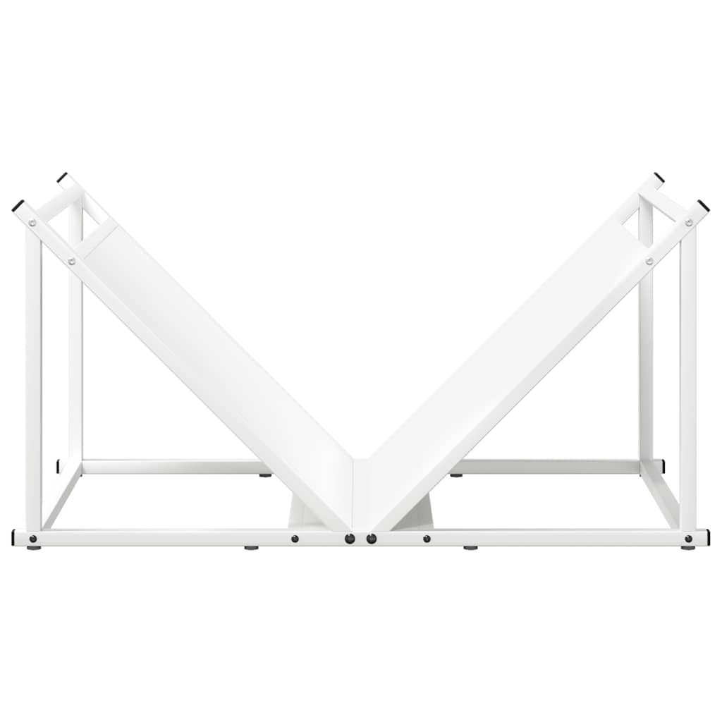 vidaXL Brandhoutrek 70x43x34,5 cm koudgewalst staal zwart