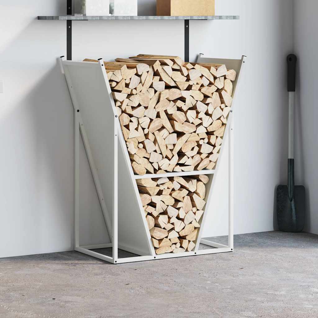 vidaXL Brandhoutrek 69,5x35x81 cm koudgewalst staal zwart
