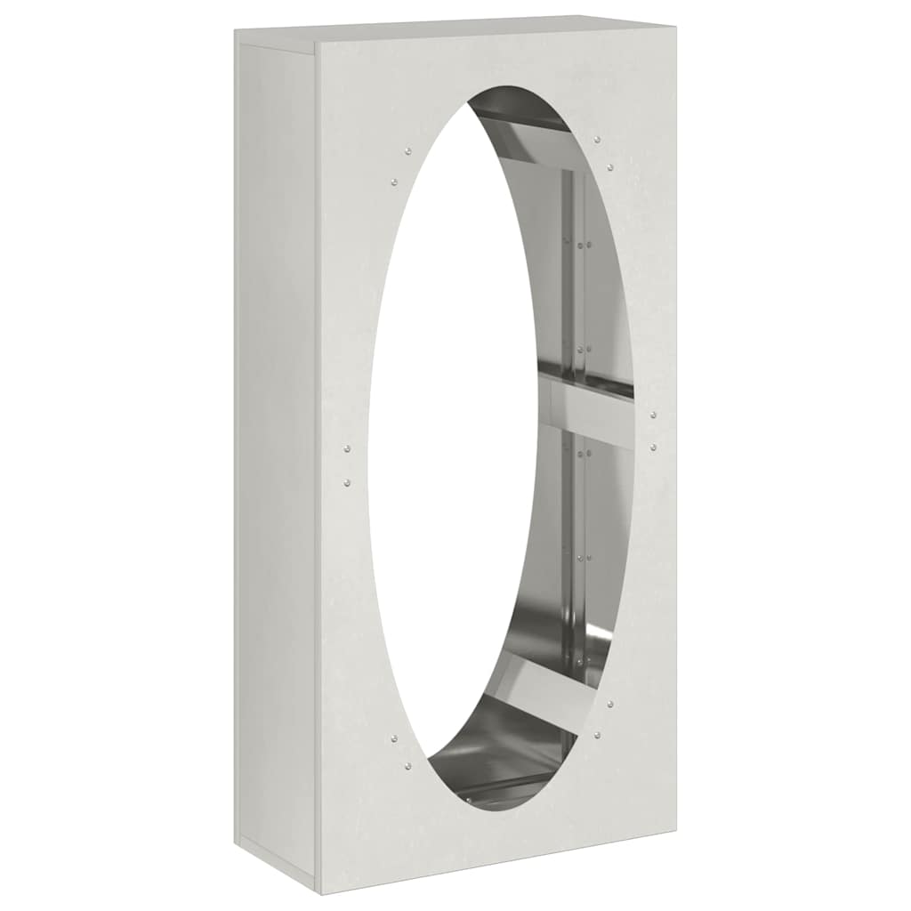vidaXL Brandhoutrek 50x23x100 cm koudgewalst staal zwart