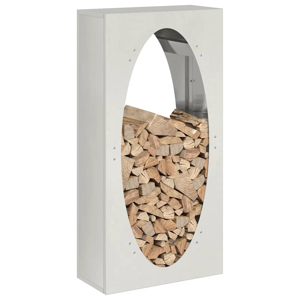 vidaXL Brandhoutrek 50x23x100 cm koudgewalst staal zwart