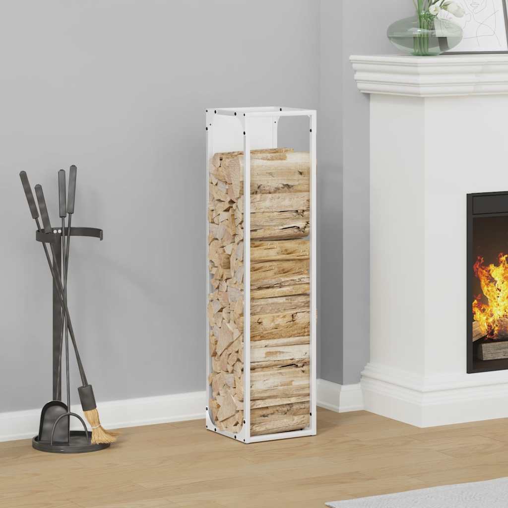 vidaXL Brandhoutrek 25x25x60 cm koudgewalst staal zwart