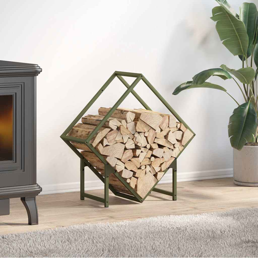 vidaXL Brandhoutrek 50x25x50 cm koudgewalst staal wit