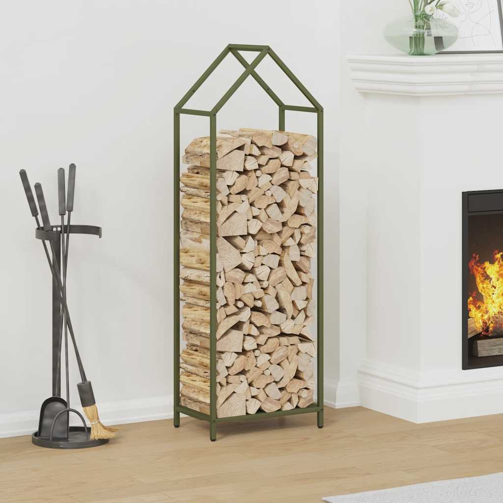 vidaXL Brandhoutrek 40x25x60 cm koudgewalst staal zwart
