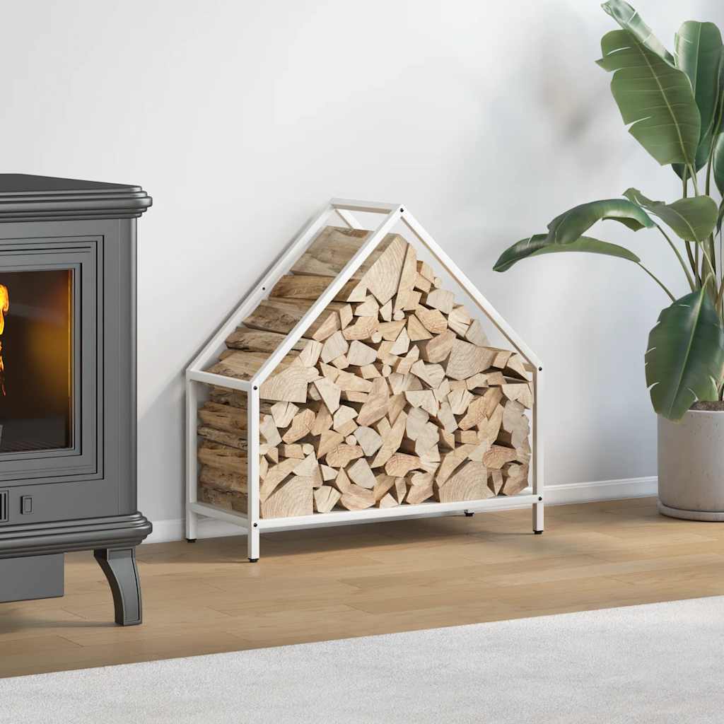 vidaXL Brandhoutrek 40x25x60 cm koudgewalst staal zwart