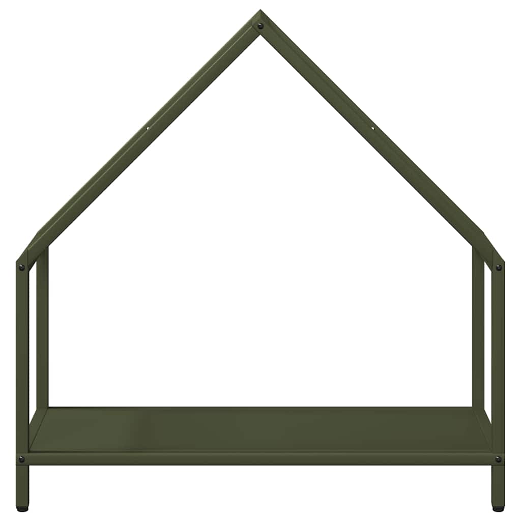 vidaXL Brandhoutrek 40x25x60 cm koudgewalst staal zwart
