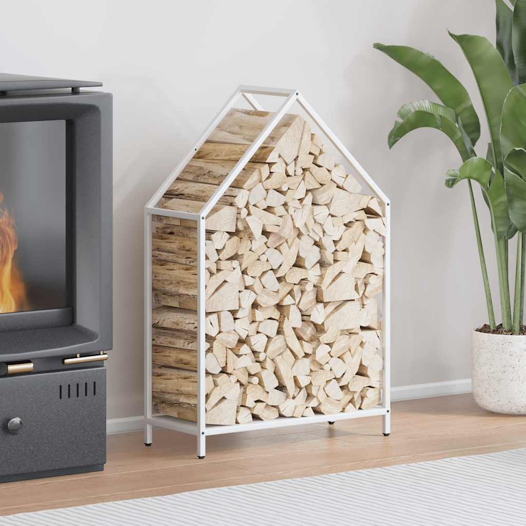 vidaXL Brandhoutrek 40x25x60 cm koudgewalst staal zwart