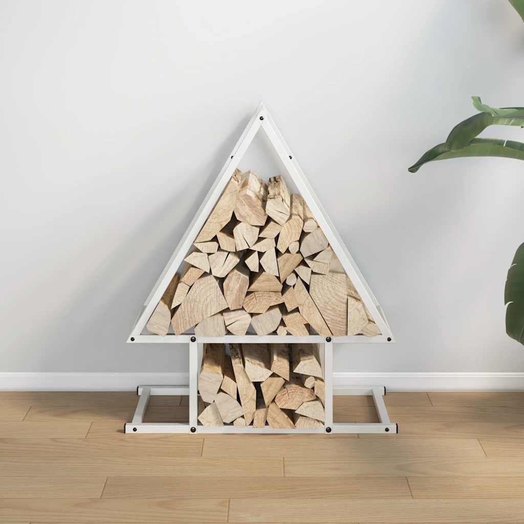 vidaXL Brandhoutrek 50x25x60 cm koudgewalst staal zwart