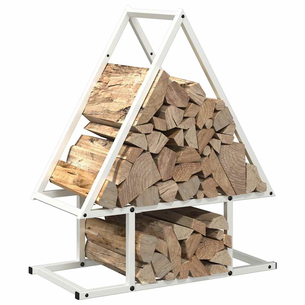 vidaXL Brandhoutrek 50x25x60 cm koudgewalst staal zwart